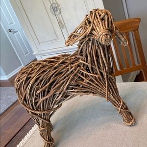 Wicker Farmhouse Boho Lamb